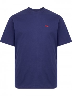 Blue Supreme Small Box Crew Neck | QZTP6607
