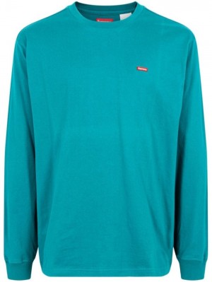 Blue Supreme Small Box Long-sleeve | HSVU4425