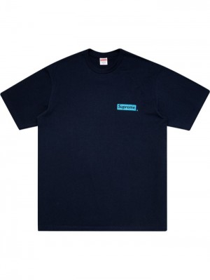 Blue Supreme Spiral Slogan-print | VTSX8940