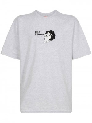 Grey Supreme Love That-print Cotton | IQAH6647