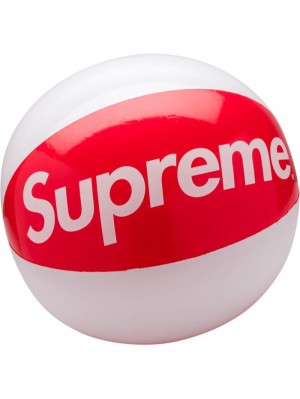 Red Supreme Logo Beach Ball | ZIFF2433