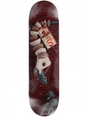 Red Supreme X Mike Hill "Snake Trap" Skateboard Deck | KEFE8869