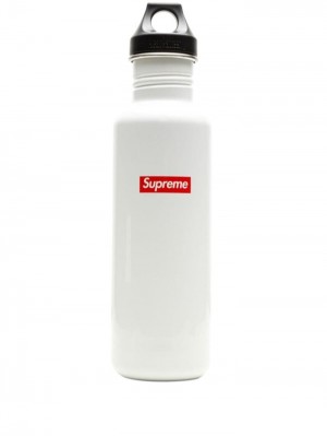 White / Red Supreme X Kleen Kanteen Logo-print Bottle | XCUP9272